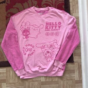 Hello Kitty & Friends Sweatshirt – Pink Sanrio Kawaii Y2K Pullover